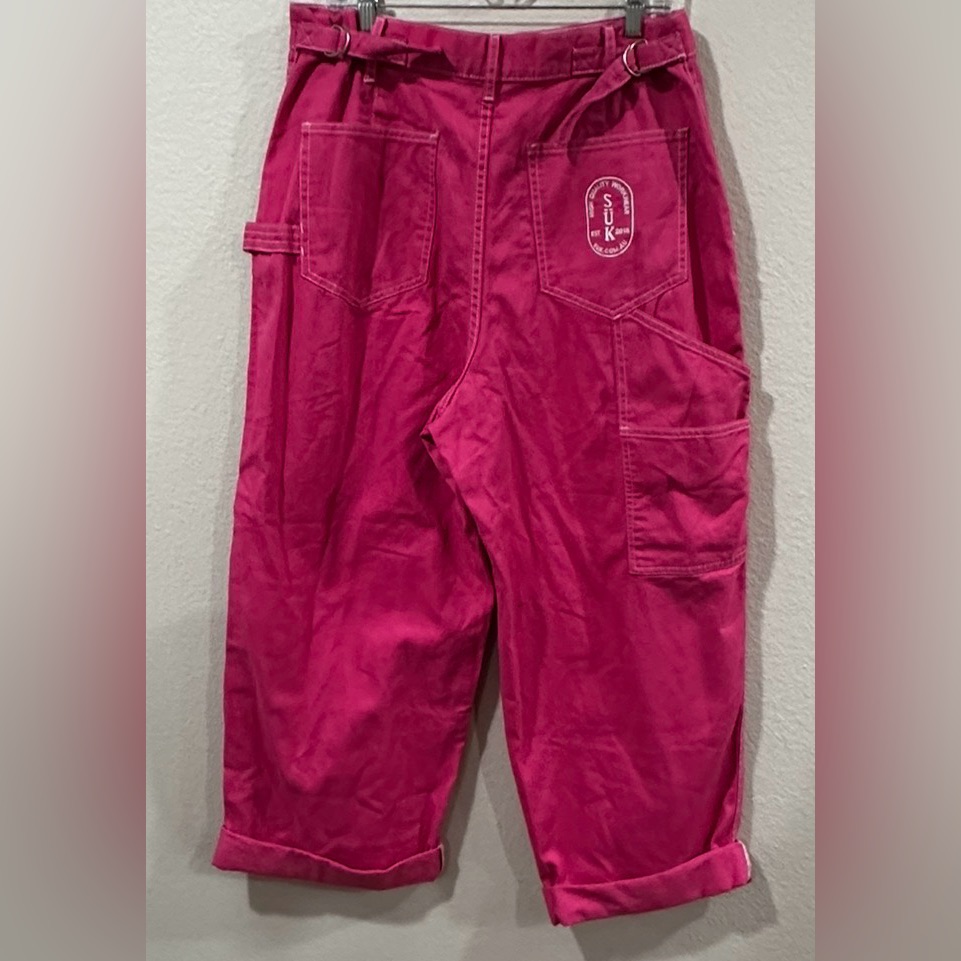 Suk Workwear Carpenter Pants Hot Pink Women's Size 18